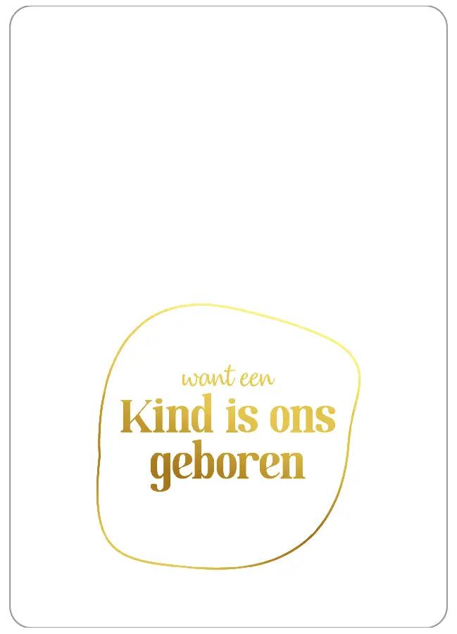 Want een Kind is ons geboren