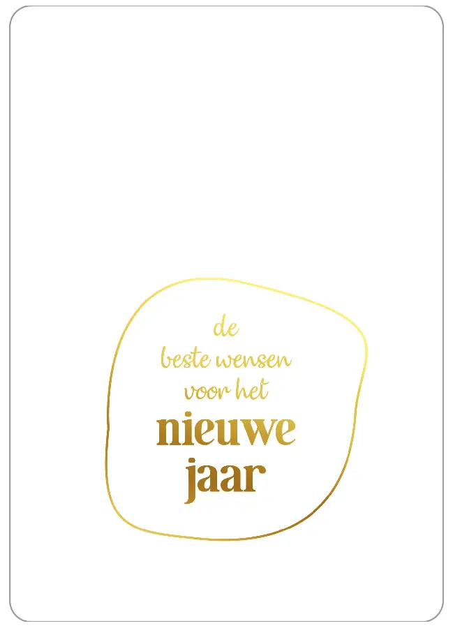 De beste wensen voor het nieuwe jaar