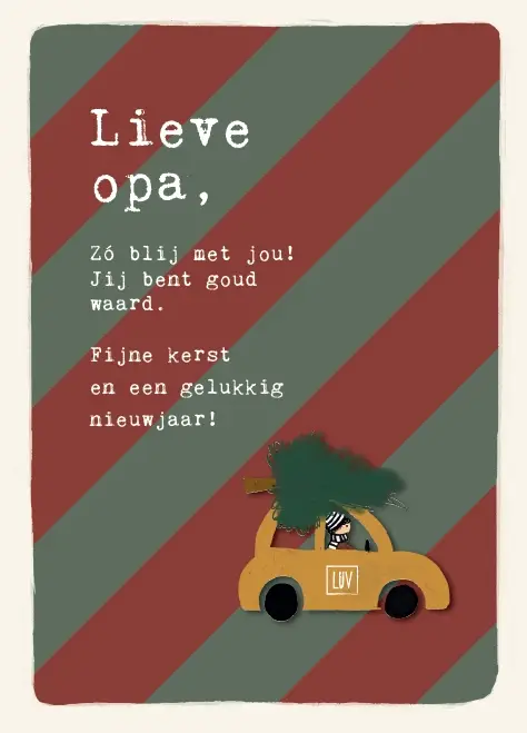 Lieve opa, zo blij met jou!