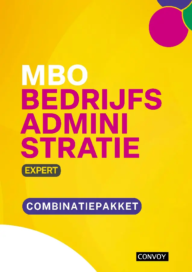 Expert / MBO Bedrijfsadministratie / Combinatiepakket