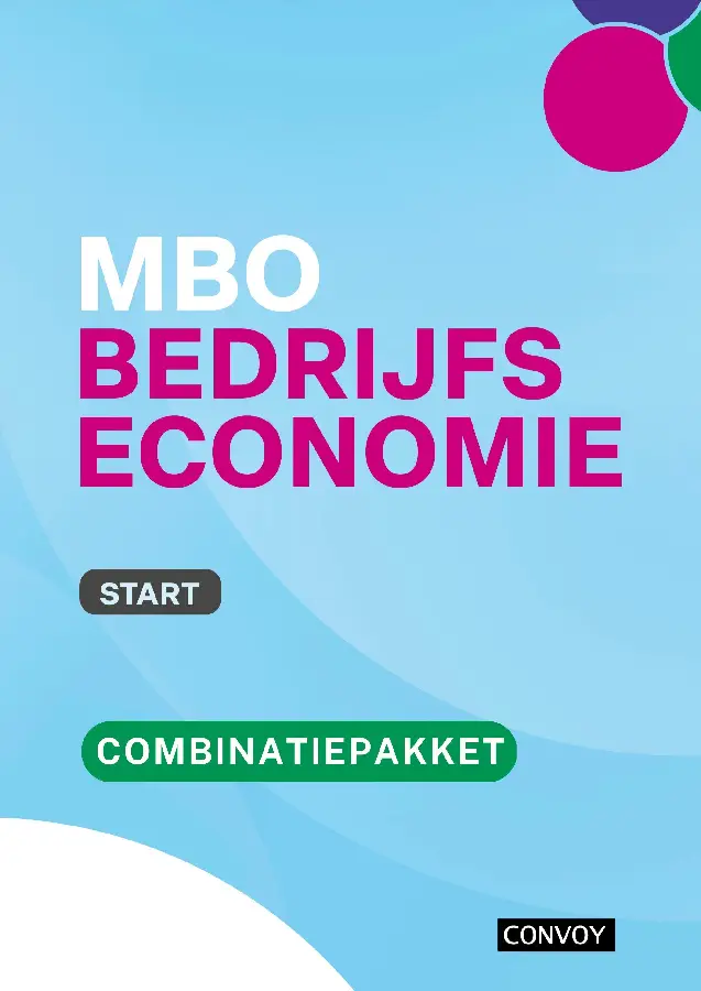 Start / MBO Bedrijfseconomie / Combinatiepakket