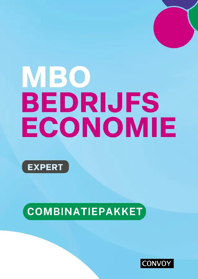 Expert / MBO Bedrijfseconomie / Combinatiepakket