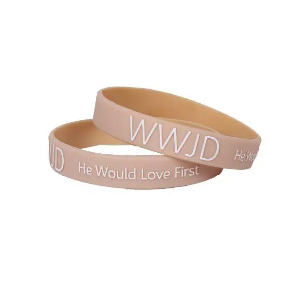 Armband WWJD silicone div. kleuren