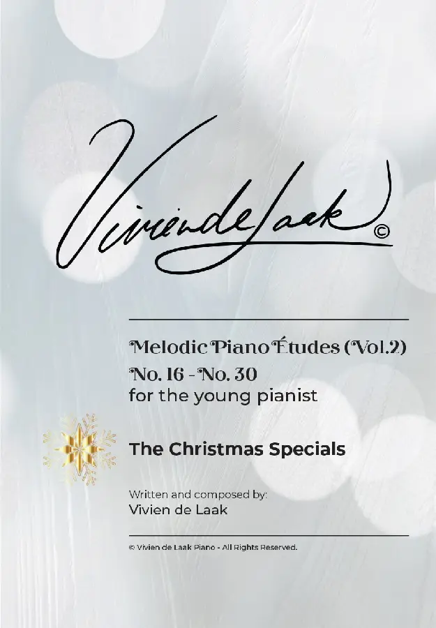 Vivien de Laak Melodic Piano Études For The Young Pianist (Vol. 2) - 'The Christmas Specials'
