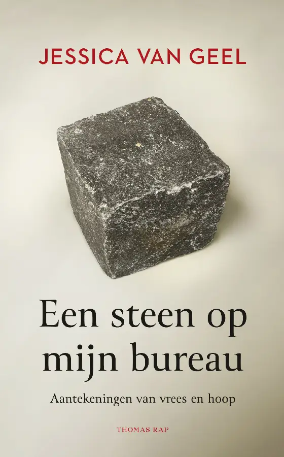 Een steen op mijn bureau