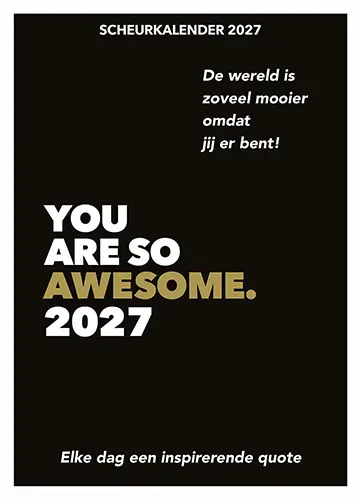 Scheurkalender 2027 You are so awesome.