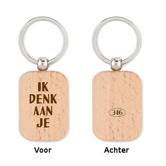 Sleutelhanger Ik denk aan je