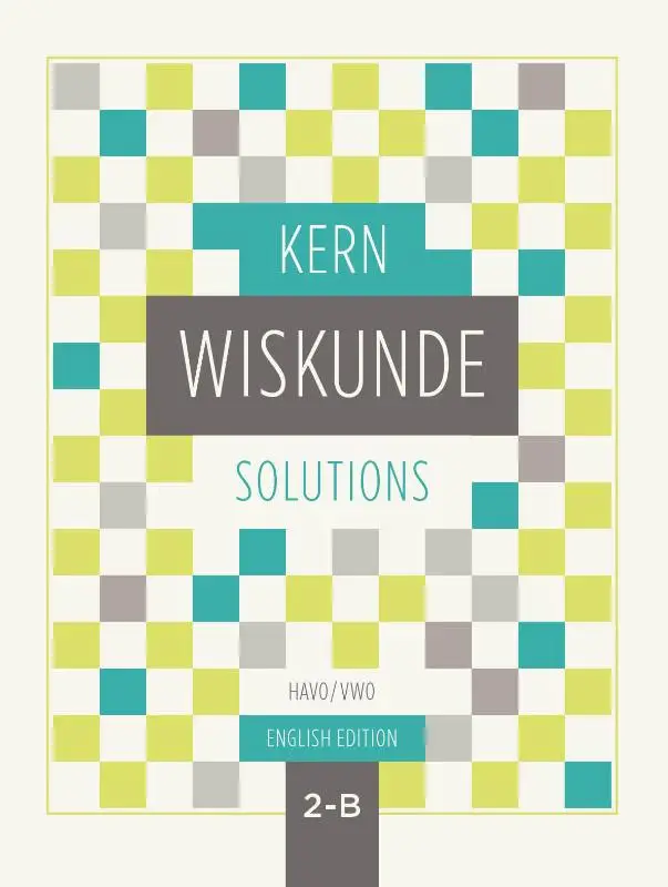 KERN Wiskunde oplossingenboek havo/vwo 2 deel B - English edition