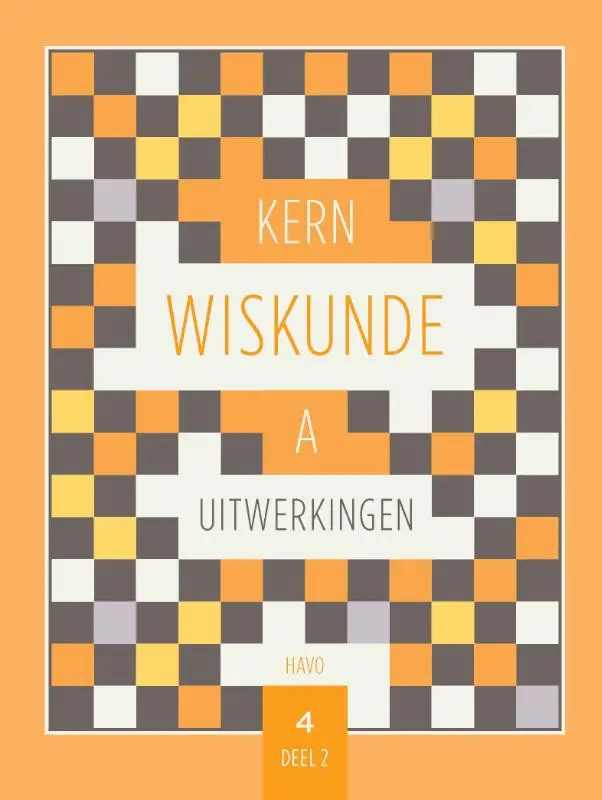 KERN Wiskunde uitwerkingenboek havo 4 wiskunde A deel 2