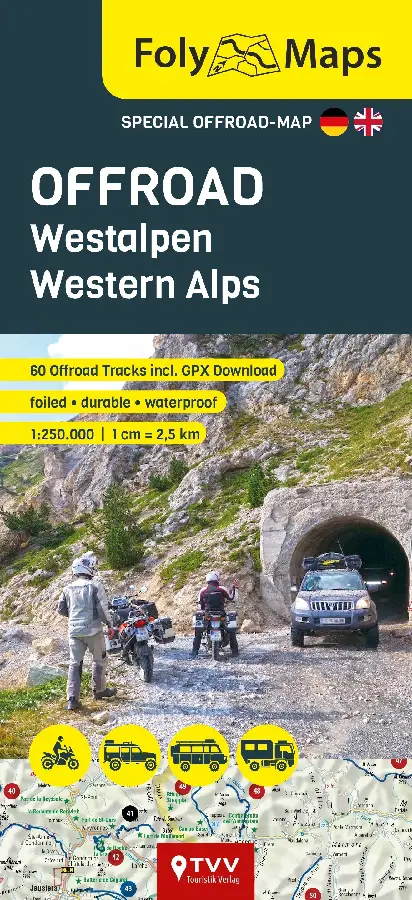 FolyMaps OFFROAD Western Alps 1:250,000