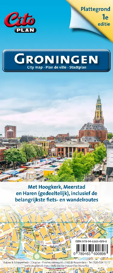 Citoplan stadsplattegrond Groningen