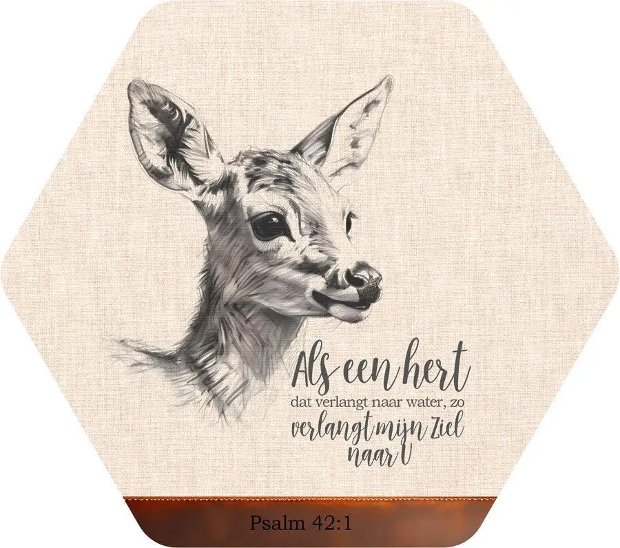 Honingraat bord Als een hert