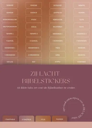 Zij Lacht Bijbelstickers, tabs