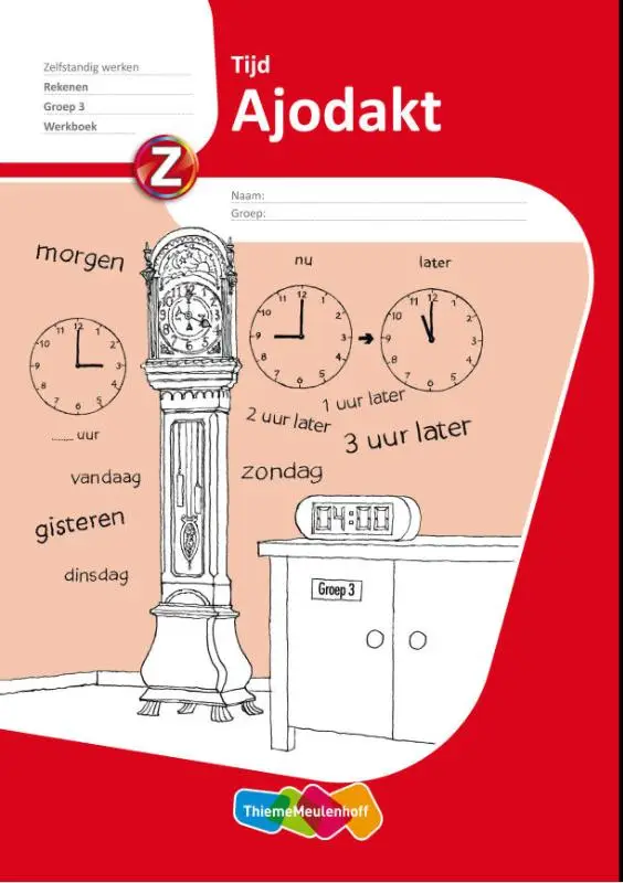 Rekenen tijd groep 3 / Ajodakt 5 ex / Werkboek