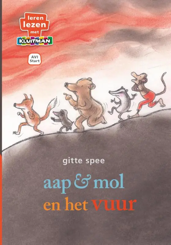 Aap en mol en het vuur