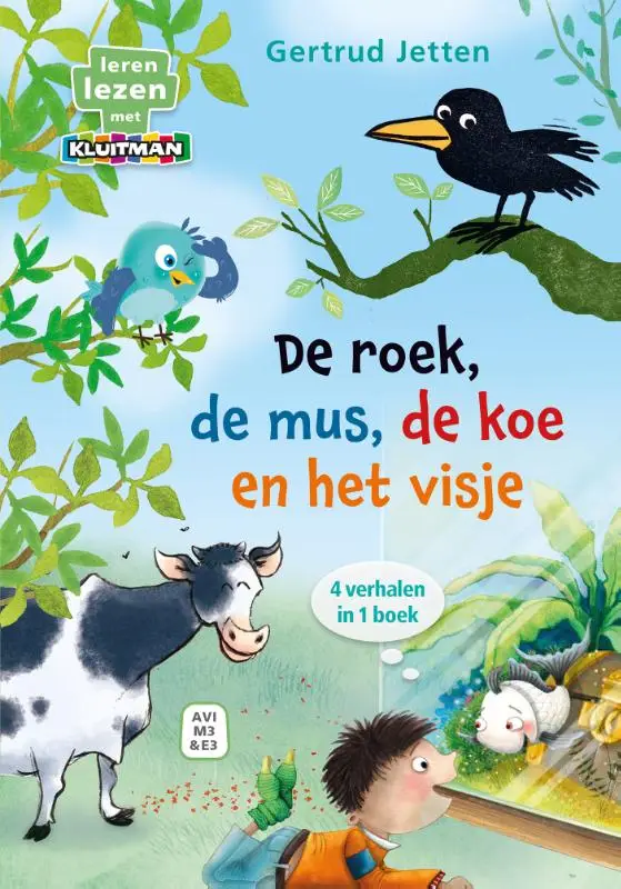 Roek, de mus, de koe en het visje