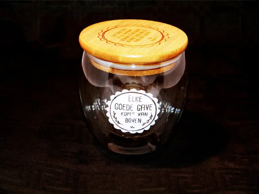 Theeglas Elke goede gave komt van boven