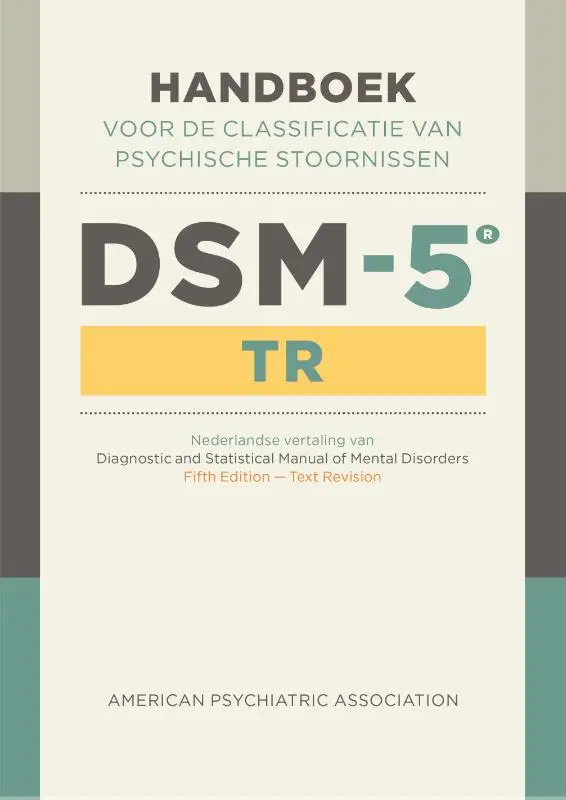 DSM-5-TR Handboek voor classificatie ps